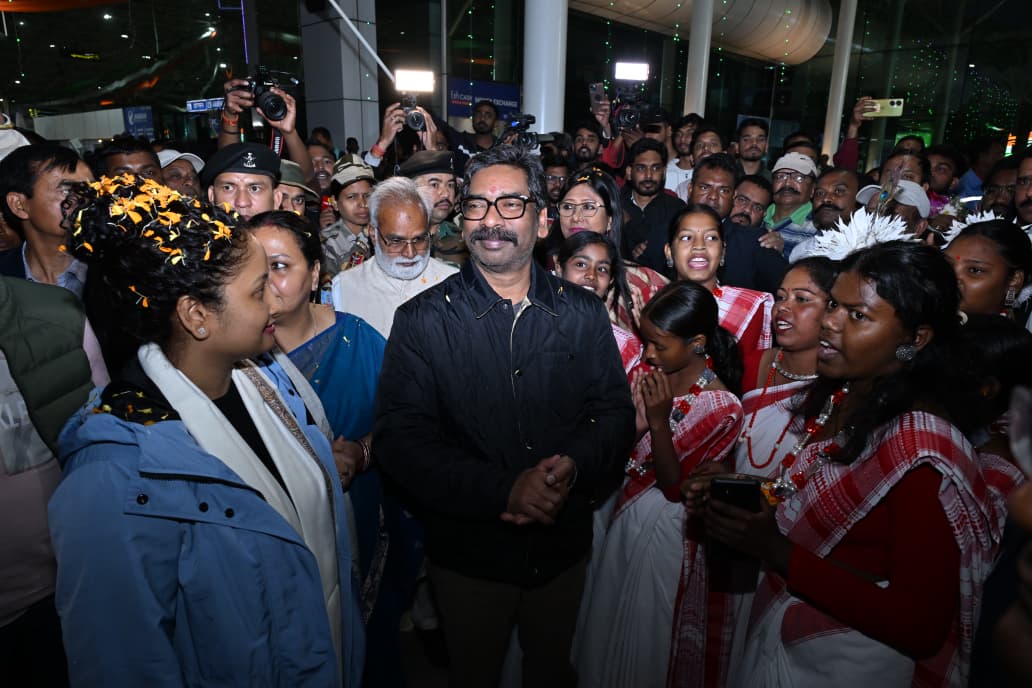 ranchi news- jharkhand news- welcome hemant- cm to press-